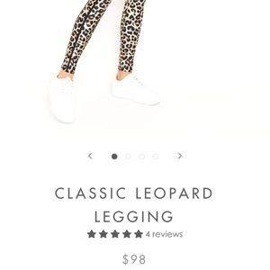 Goldsheep leggings (leopard print) size small